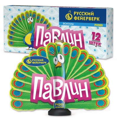 Павлин F Пиротехнический фонтан купить в Сретенске | sretensk.salutsklad.ru