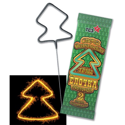 Елочка Бенгальские огни фигурные купить в Сретенске | sretensk.salutsklad.ru