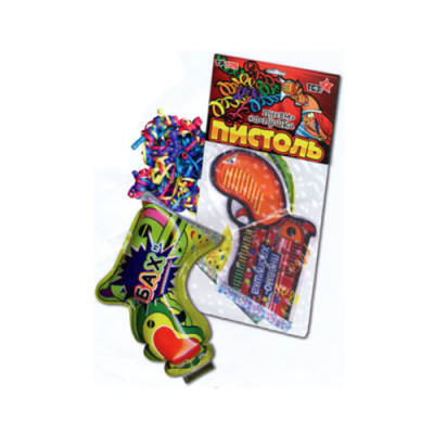 Пистоль Надувная хлопушка купить в Сретенске | sretensk.salutsklad.ru