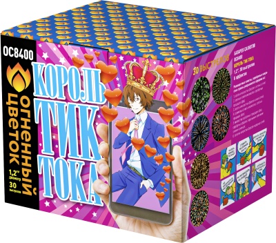 Король Тик-Тока Батарея салютов купить в Сретенске | sretensk.salutsklad.ru